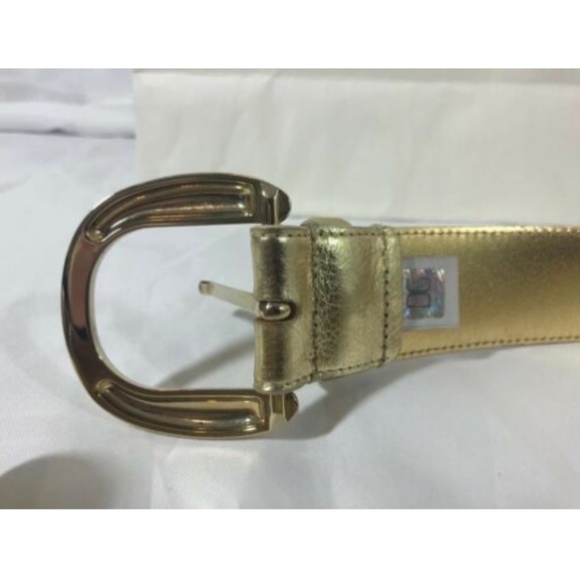Dolce Gabbana Womens Belt Wide Golden Buckle 36\
